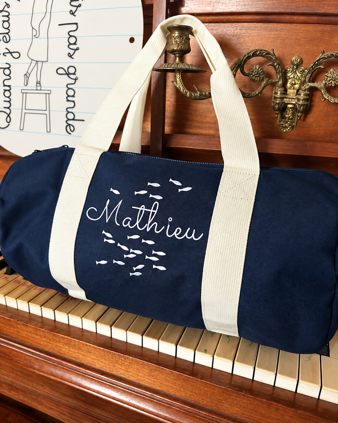 Sac polochon personnalisé