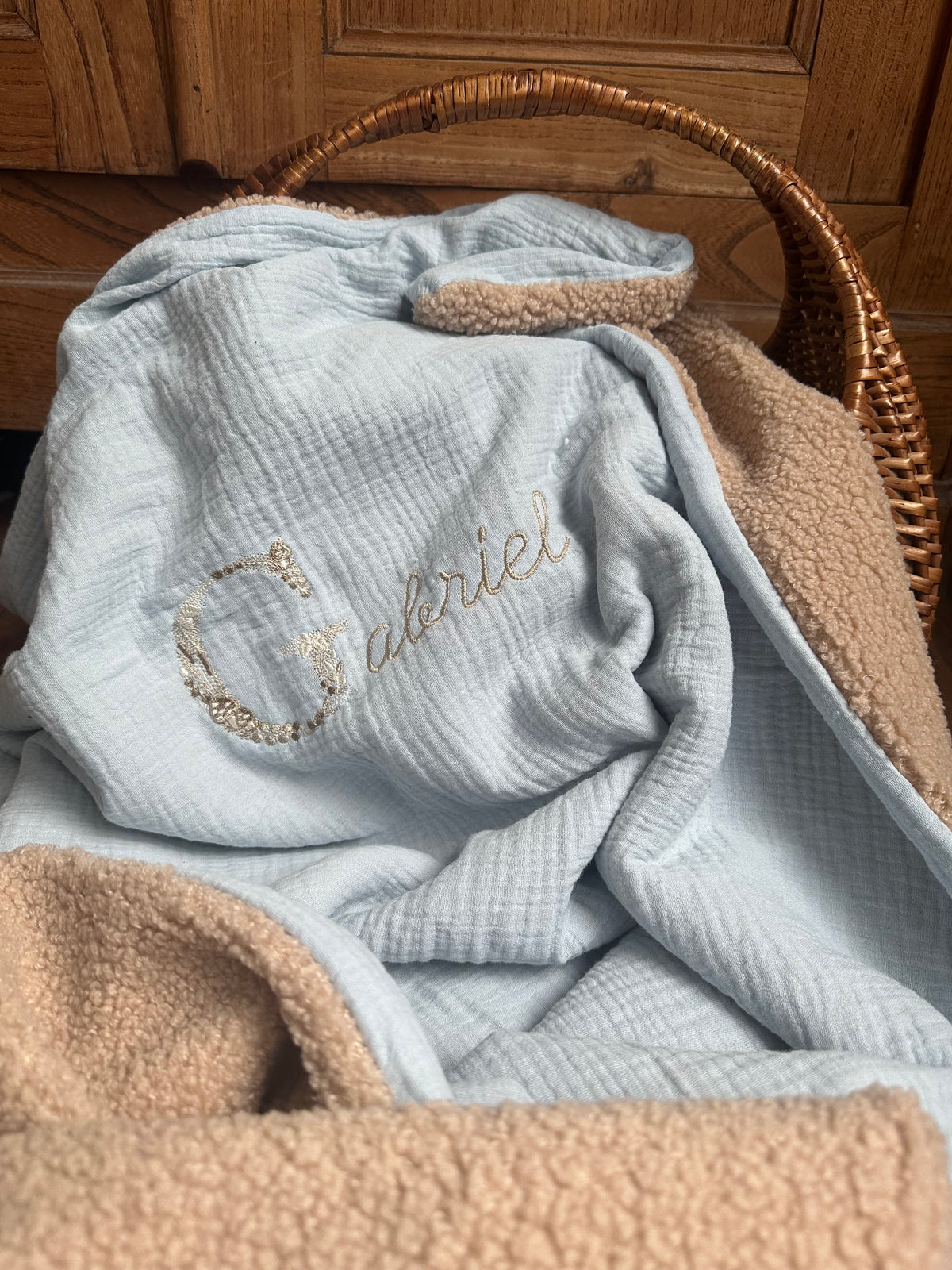 Couverture bébé personnalisée "Douceur des bois"