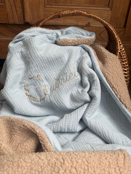 Couverture bébé personnalisée "Douceur des bois"