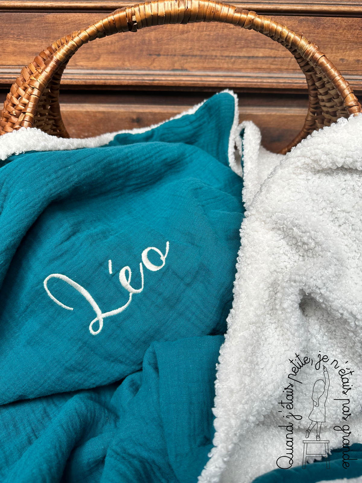 Couverture bébé personnalisée "Signature"